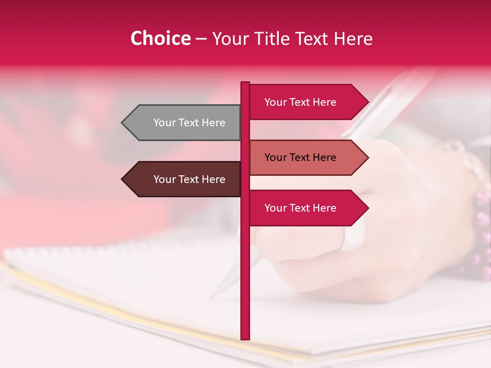 Writing Girl Diary PowerPoint Template