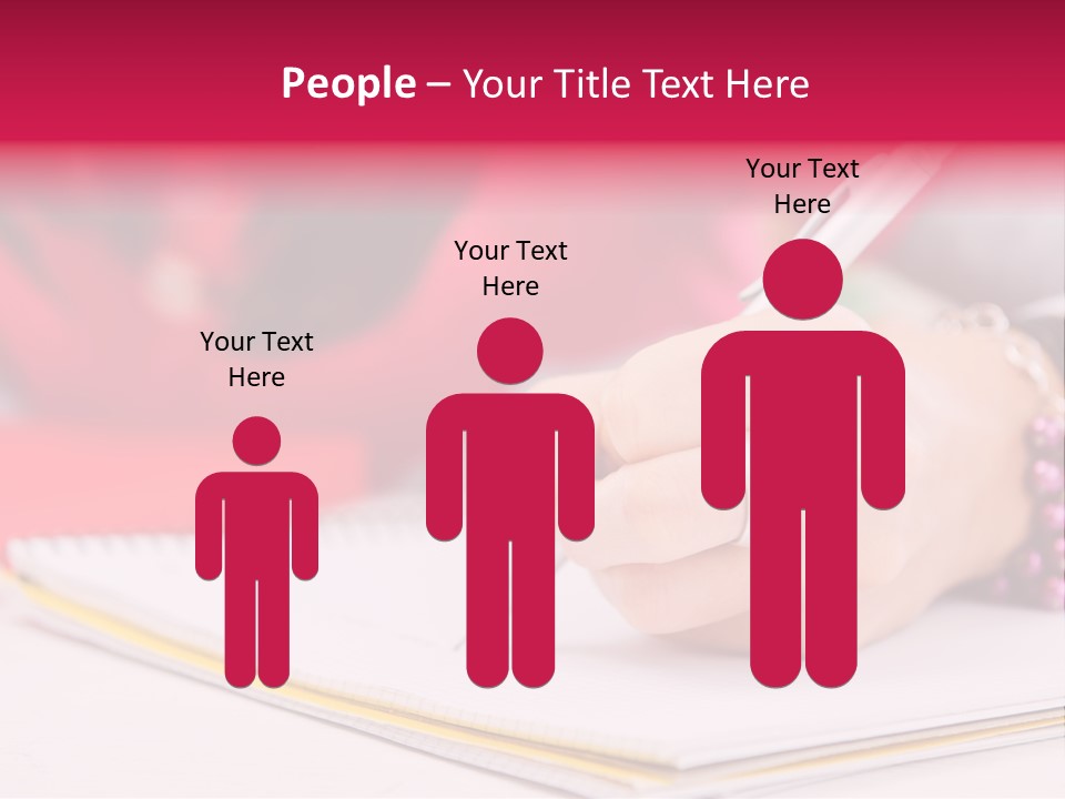 Writing Girl Diary PowerPoint Template