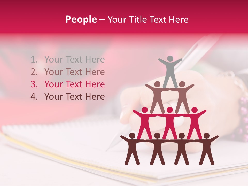 Writing Girl Diary PowerPoint Template