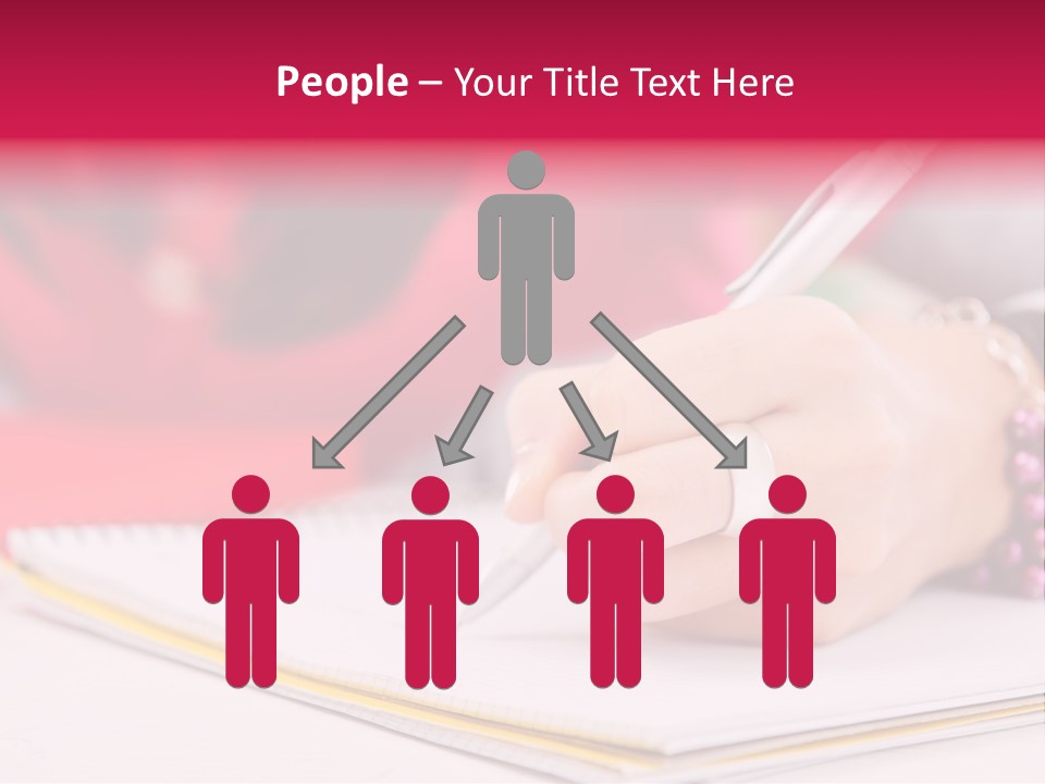 Writing Girl Diary PowerPoint Template