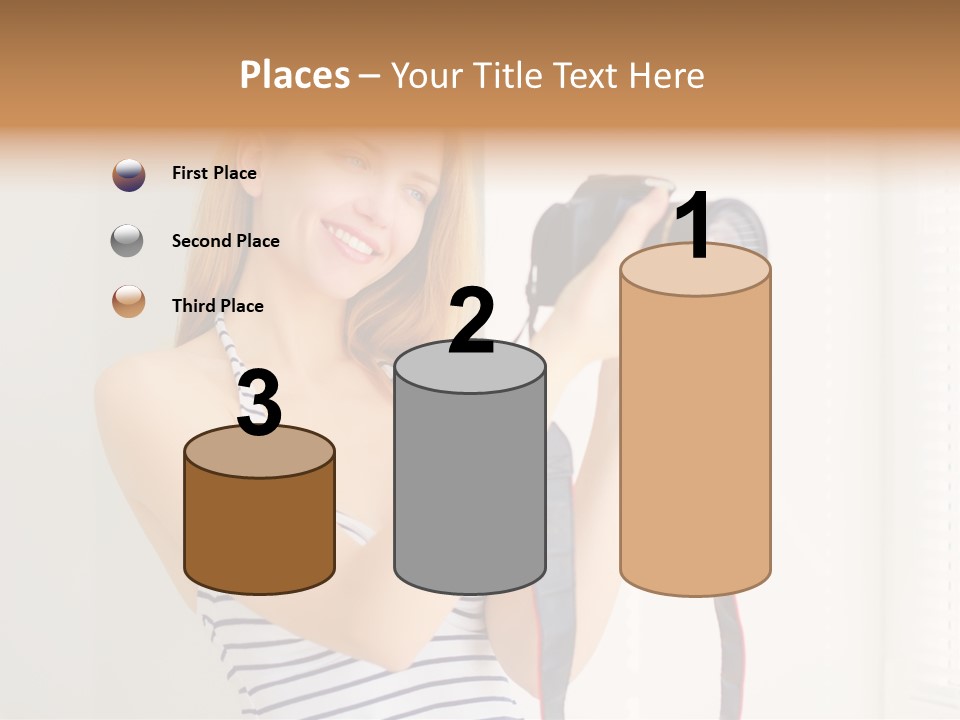 Slr Girl Camera PowerPoint Template