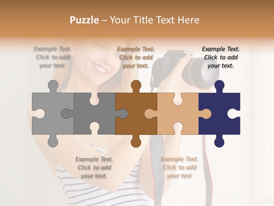 Slr Girl Camera PowerPoint Template