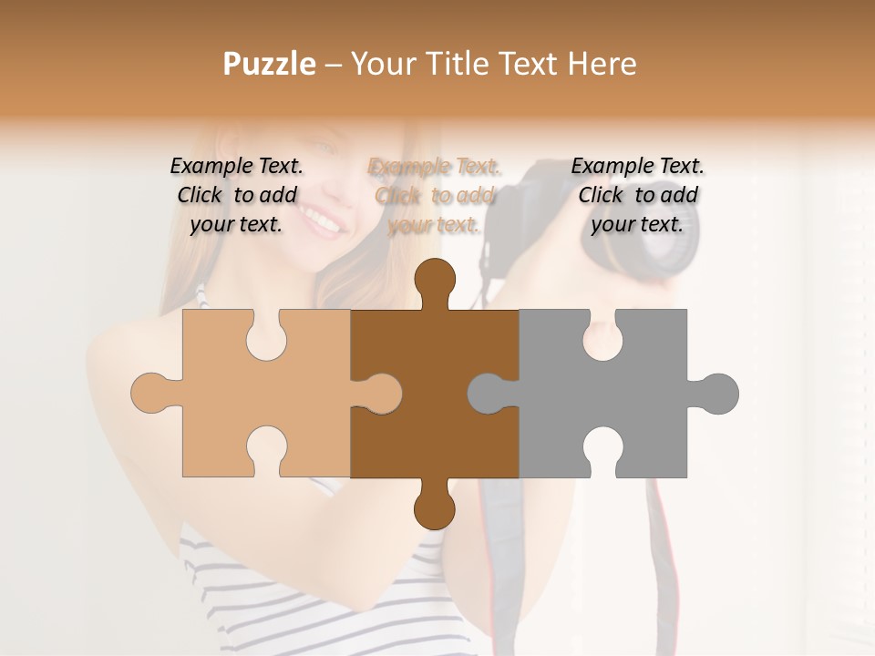 Slr Girl Camera PowerPoint Template