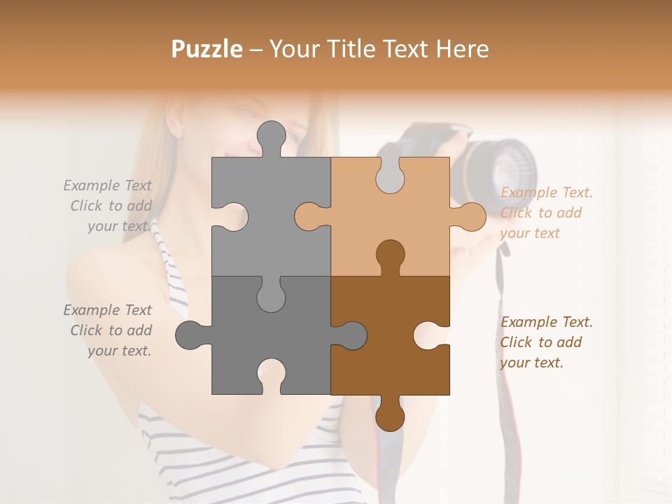 Slr Girl Camera PowerPoint Template