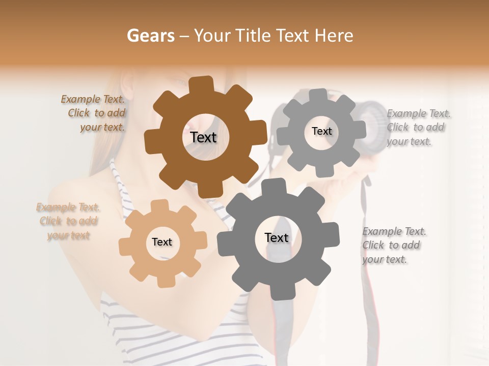 Slr Girl Camera PowerPoint Template