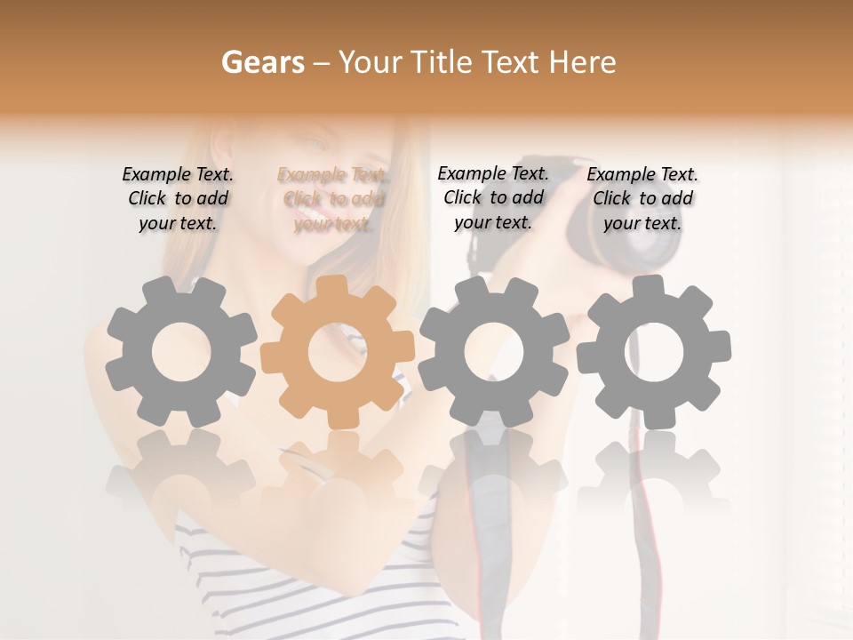 Slr Girl Camera PowerPoint Template