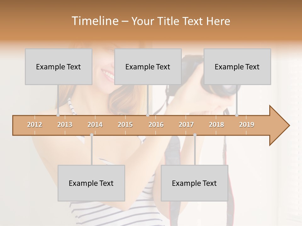 Slr Girl Camera PowerPoint Template