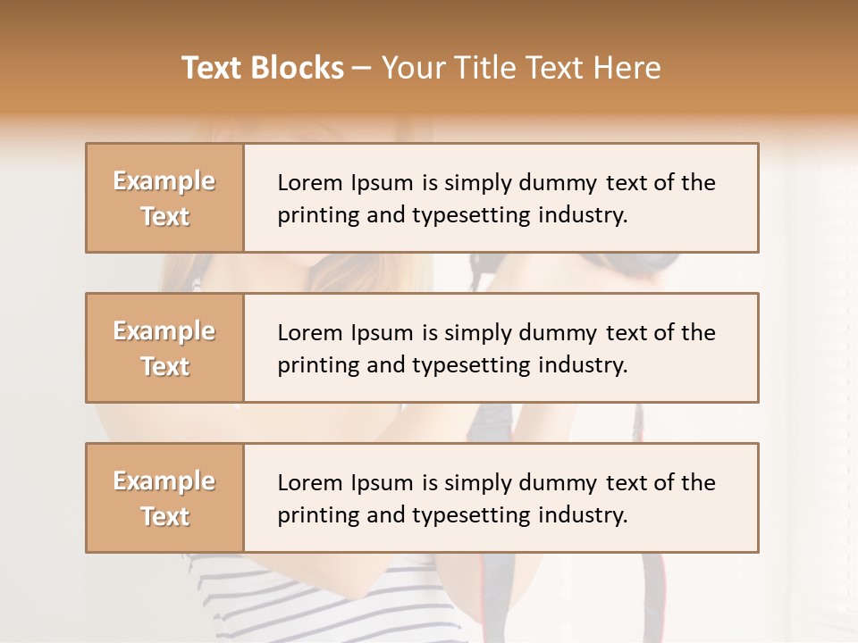 Slr Girl Camera PowerPoint Template
