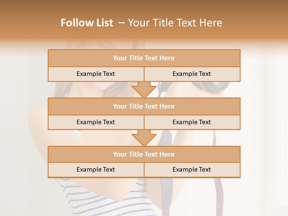 Slr Girl Camera PowerPoint Template