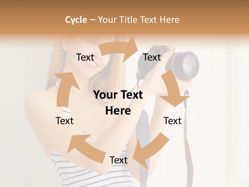 Slr Girl Camera PowerPoint Template