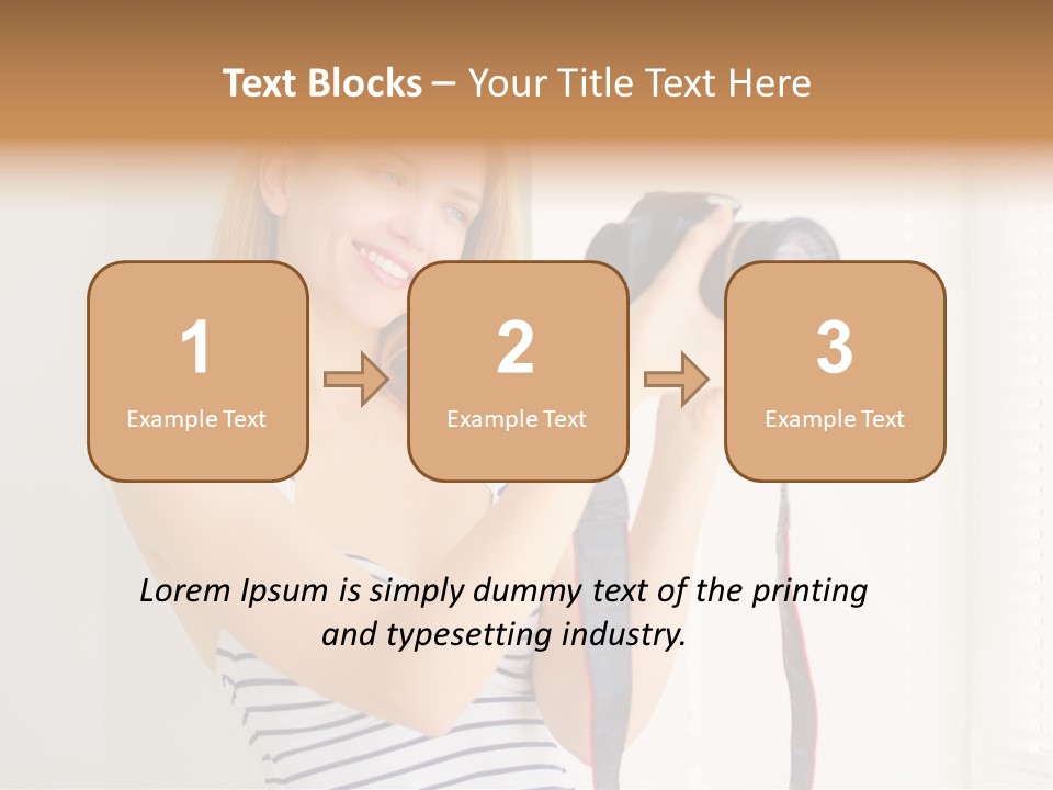 Slr Girl Camera PowerPoint Template