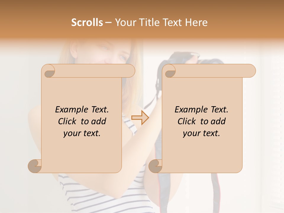 Slr Girl Camera PowerPoint Template