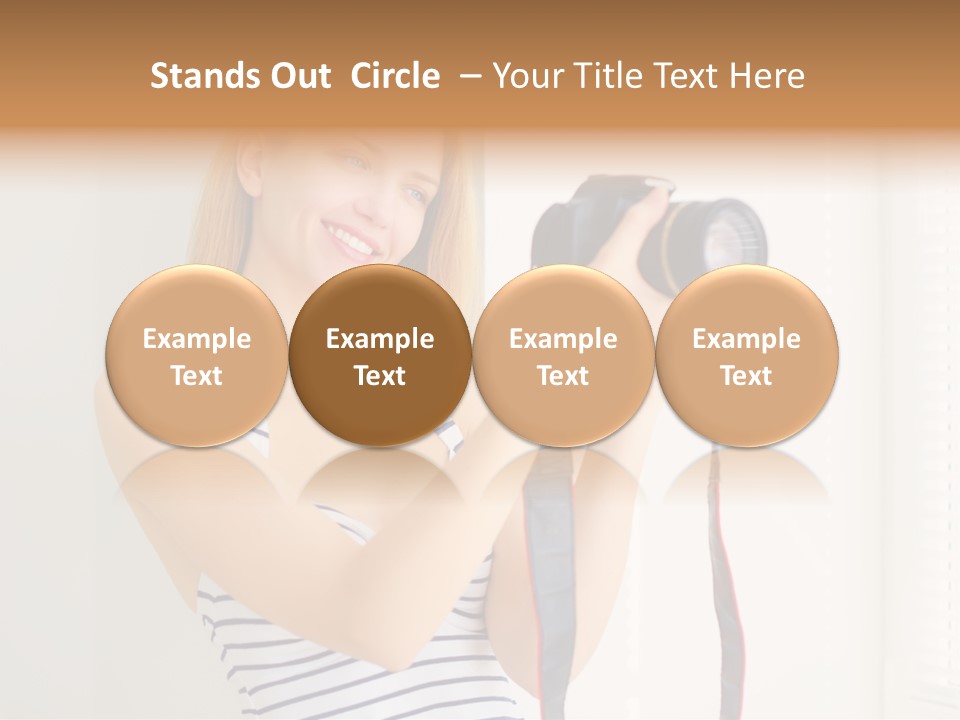 Slr Girl Camera PowerPoint Template