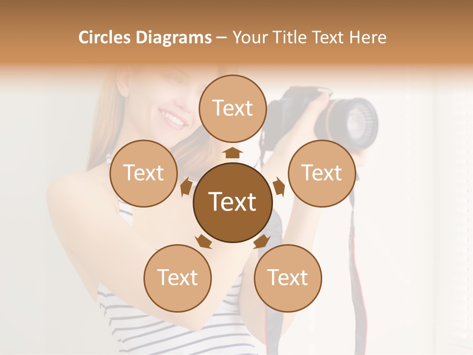 Slr Girl Camera PowerPoint Template