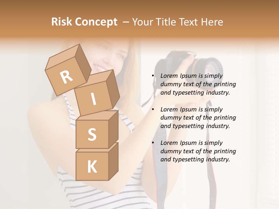 Slr Girl Camera PowerPoint Template