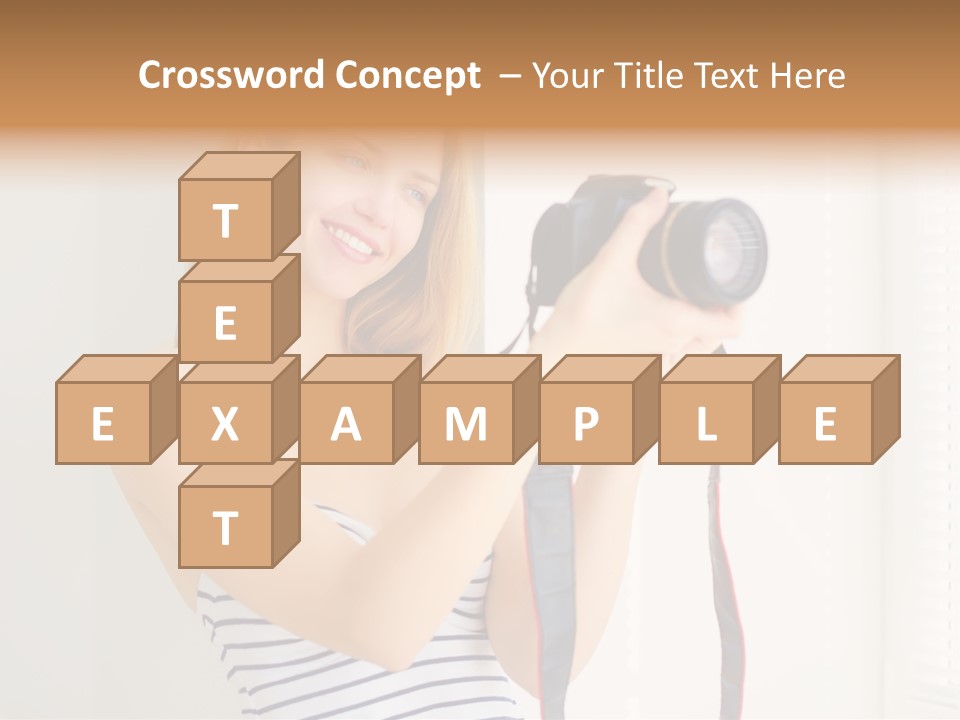 Slr Girl Camera PowerPoint Template