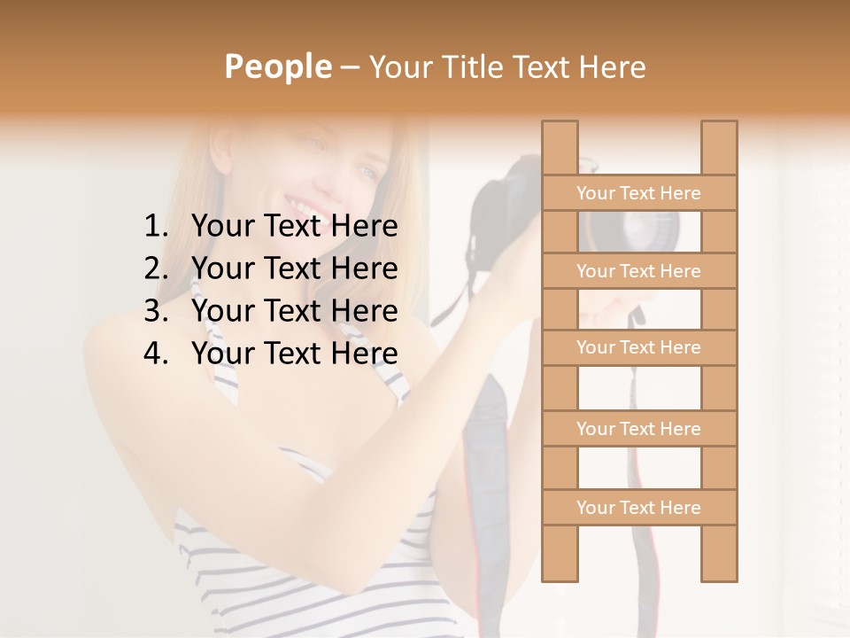 Slr Girl Camera PowerPoint Template