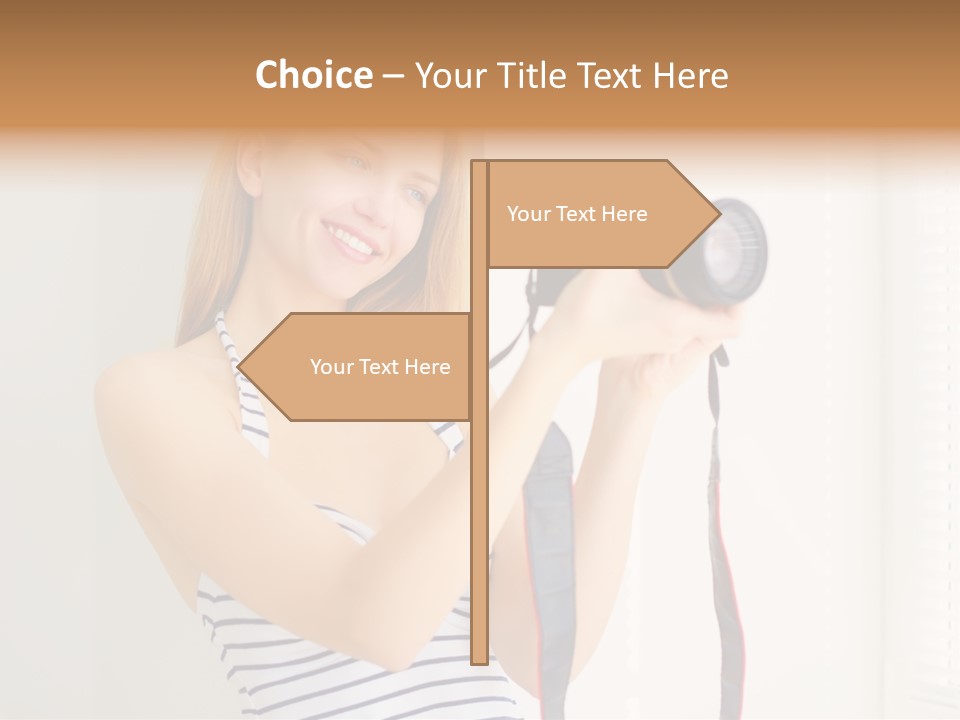 Slr Girl Camera PowerPoint Template