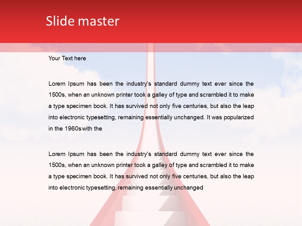 Sky Clouds Outside PowerPoint Template