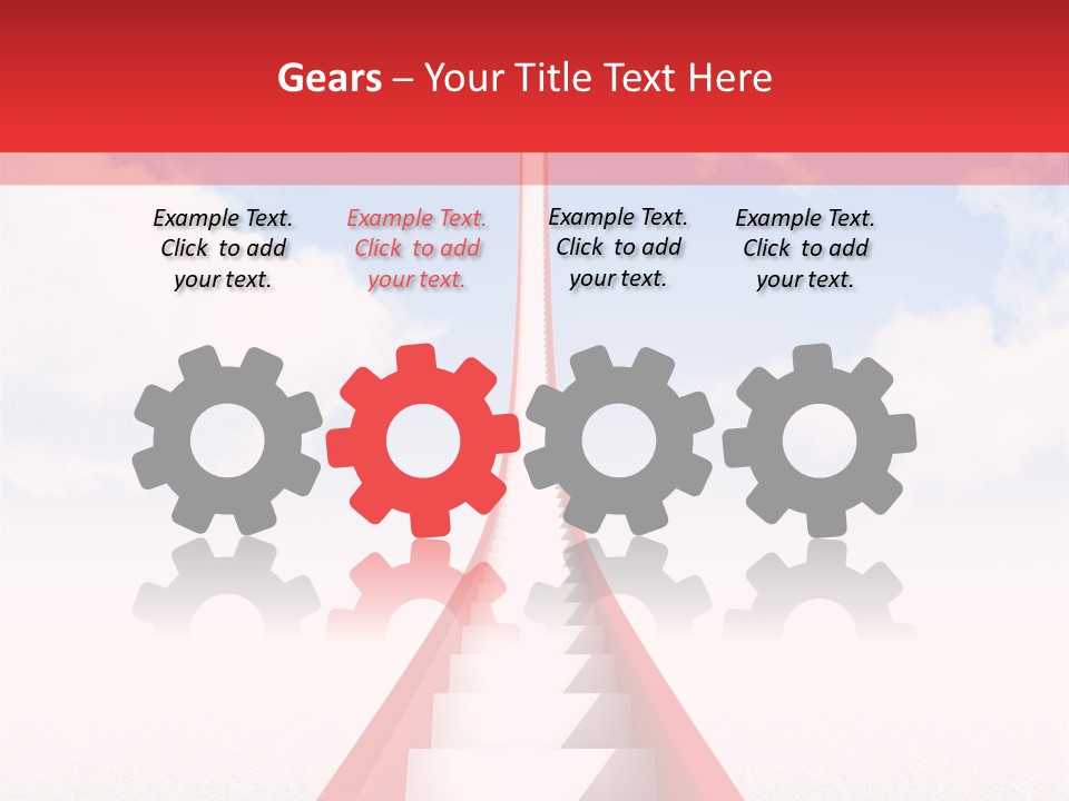 Sky Clouds Outside PowerPoint Template