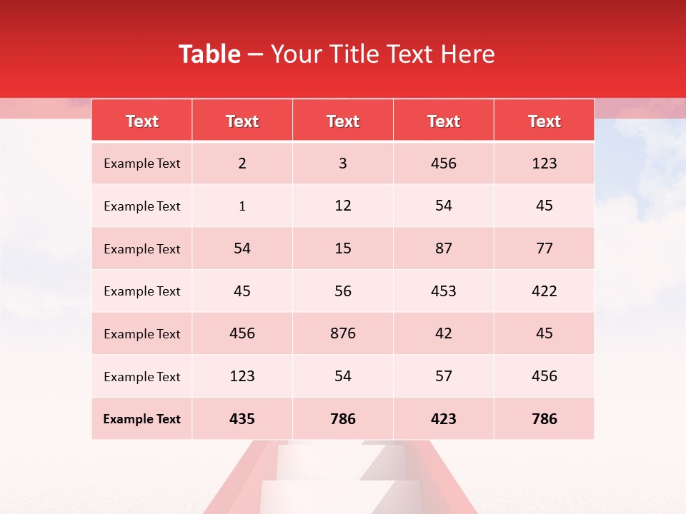 Sky Clouds Outside PowerPoint Template