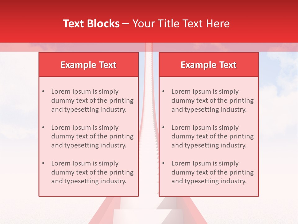 Sky Clouds Outside PowerPoint Template