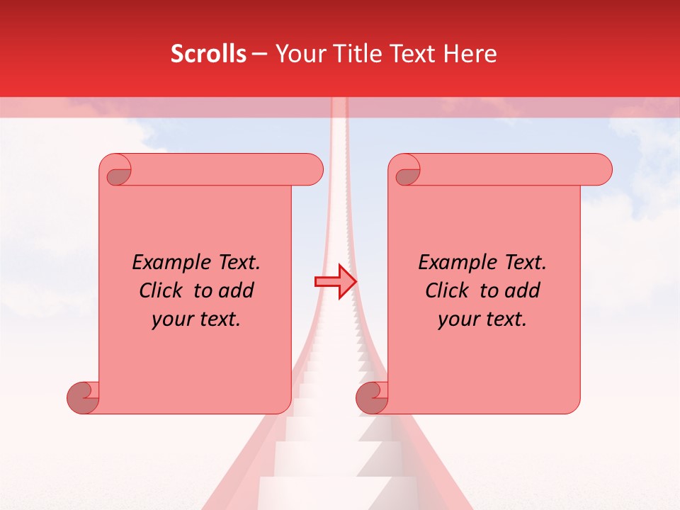 Sky Clouds Outside PowerPoint Template