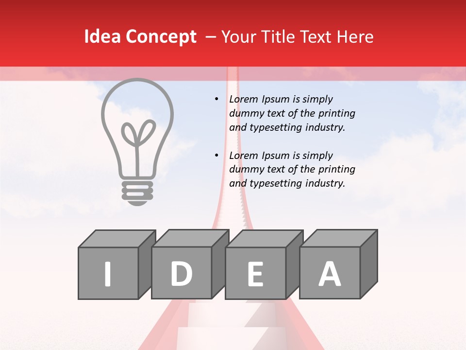 Sky Clouds Outside PowerPoint Template