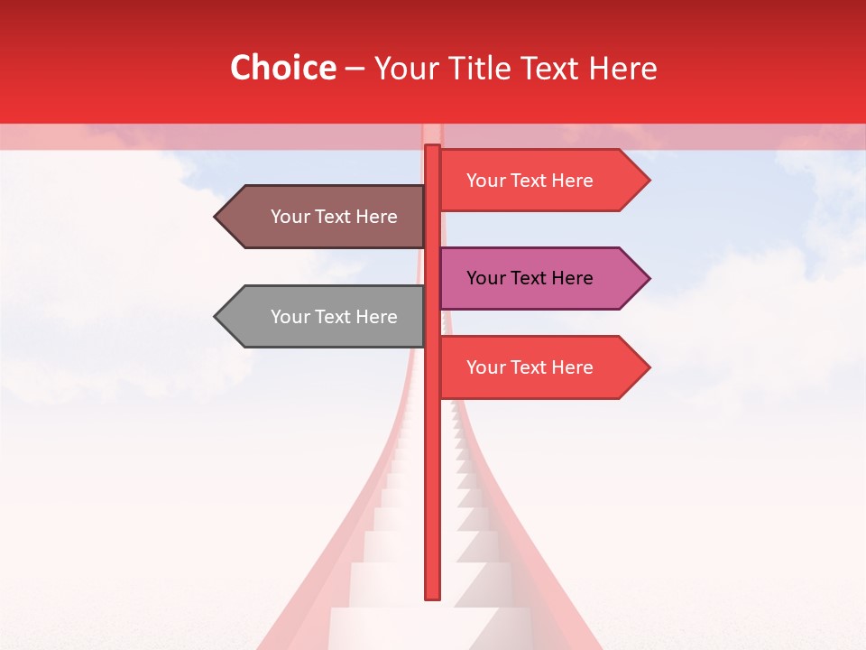 Sky Clouds Outside PowerPoint Template