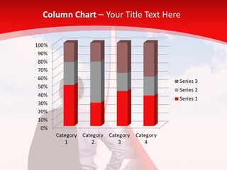 Clouds Worker Red PowerPoint Template