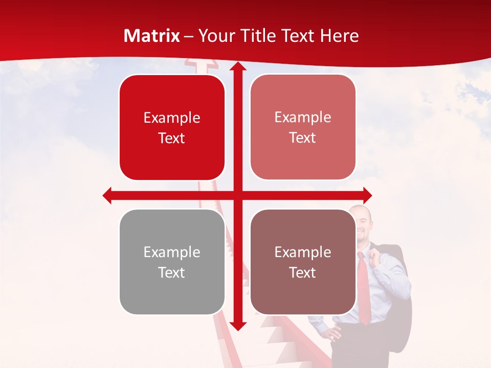 Standing Sky Leader PowerPoint Template