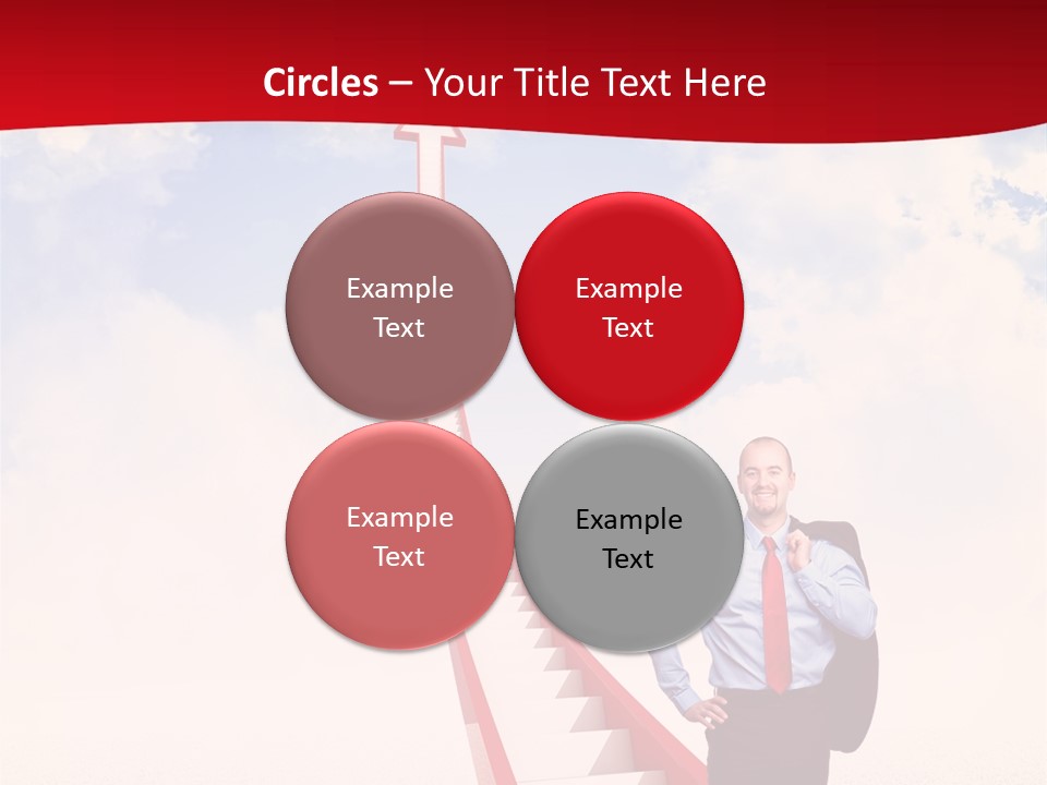 Standing Sky Leader PowerPoint Template