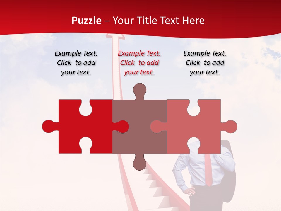 Standing Sky Leader PowerPoint Template