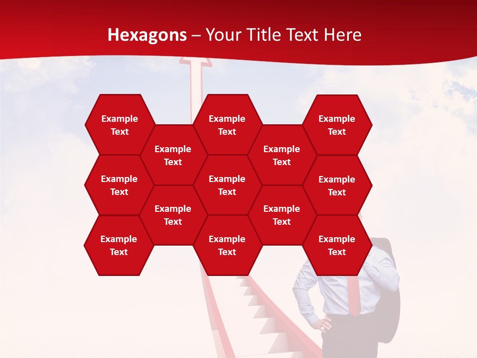 Standing Sky Leader PowerPoint Template