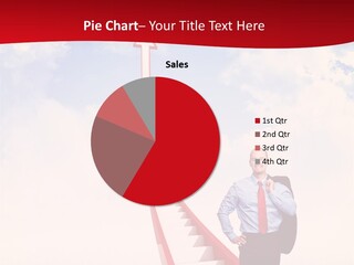 Standing Sky Leader PowerPoint Template