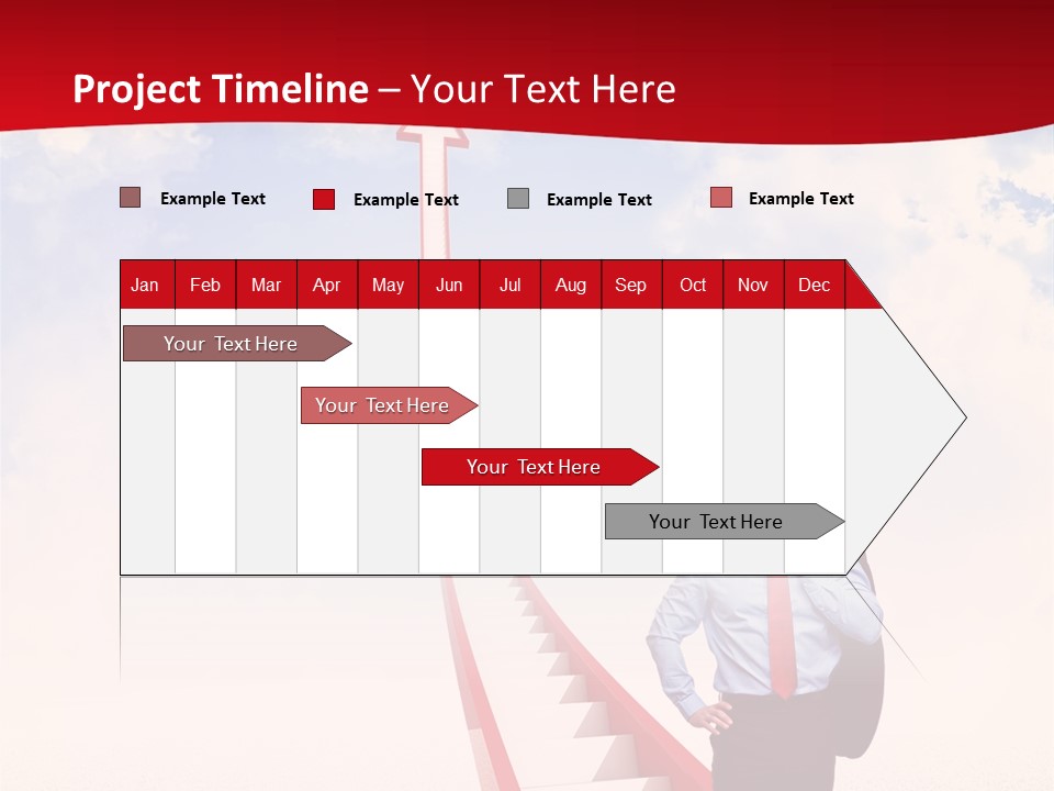 Standing Sky Leader PowerPoint Template