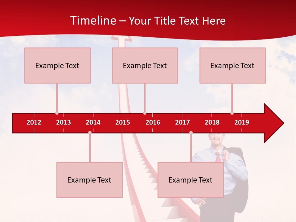 Standing Sky Leader PowerPoint Template