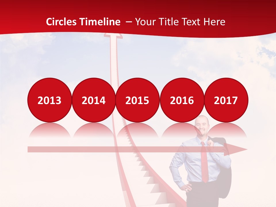 Standing Sky Leader PowerPoint Template