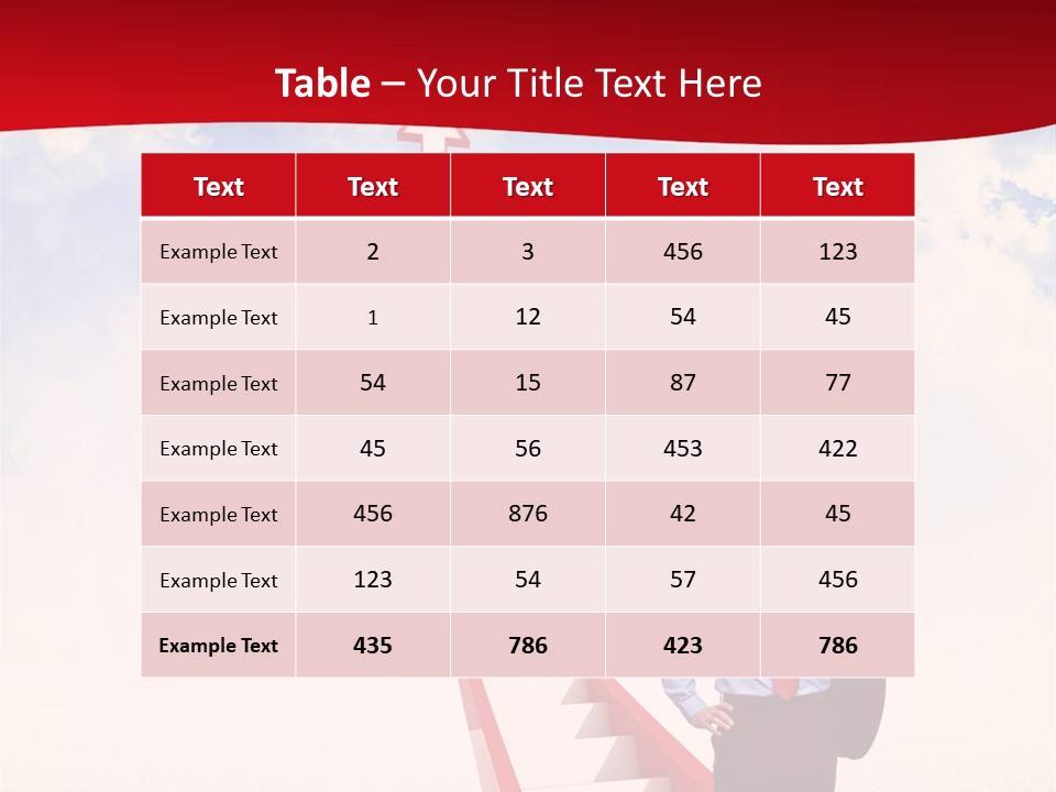 Standing Sky Leader PowerPoint Template