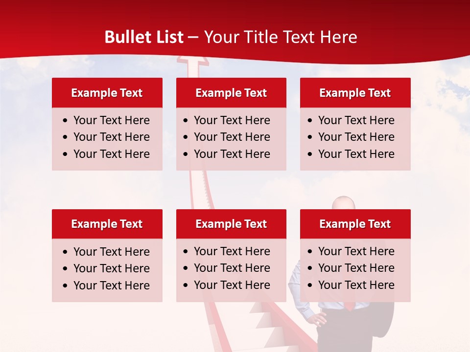 Standing Sky Leader PowerPoint Template