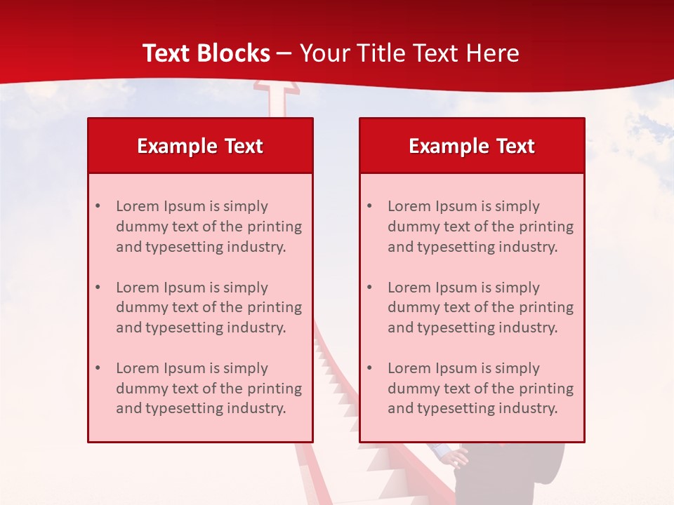 Standing Sky Leader PowerPoint Template