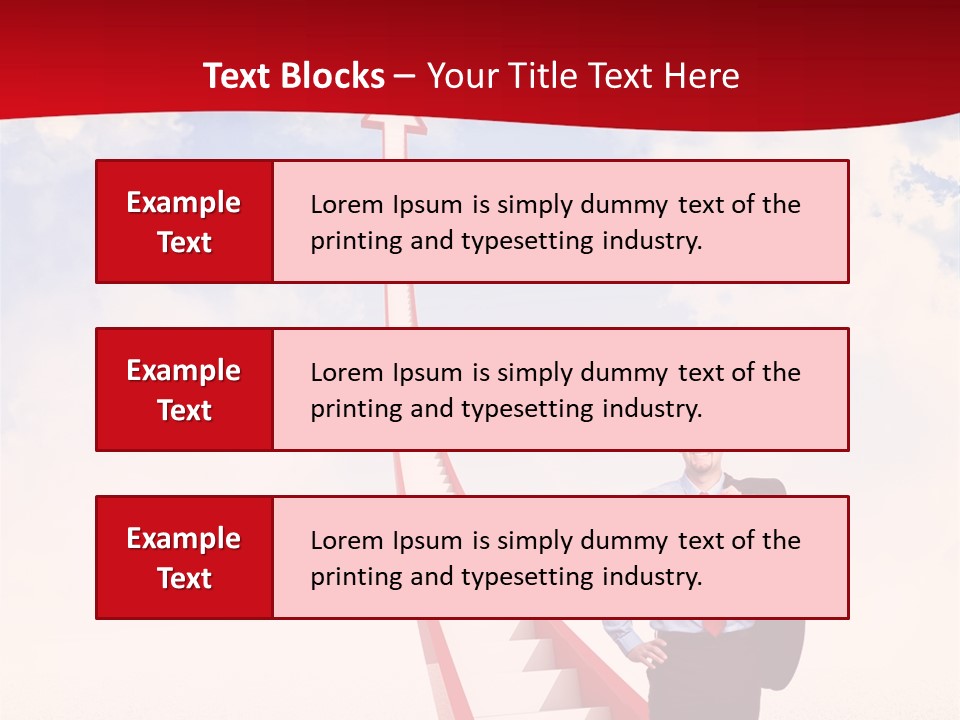 Standing Sky Leader PowerPoint Template