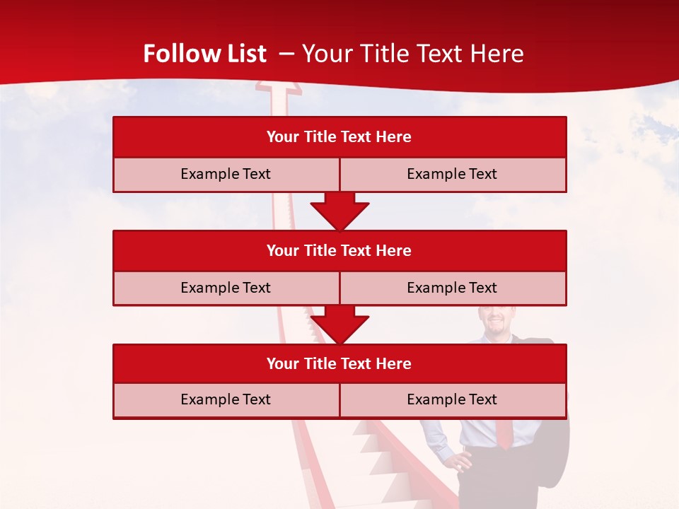 Standing Sky Leader PowerPoint Template