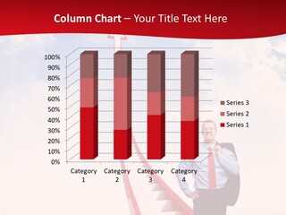 Standing Sky Leader PowerPoint Template