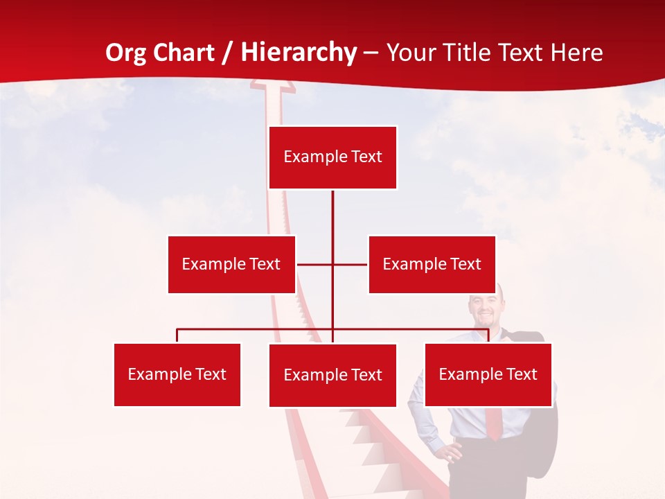 Standing Sky Leader PowerPoint Template