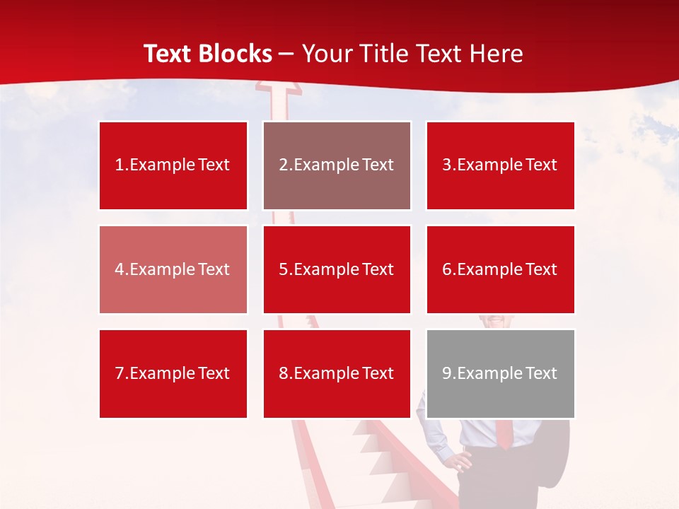Standing Sky Leader PowerPoint Template