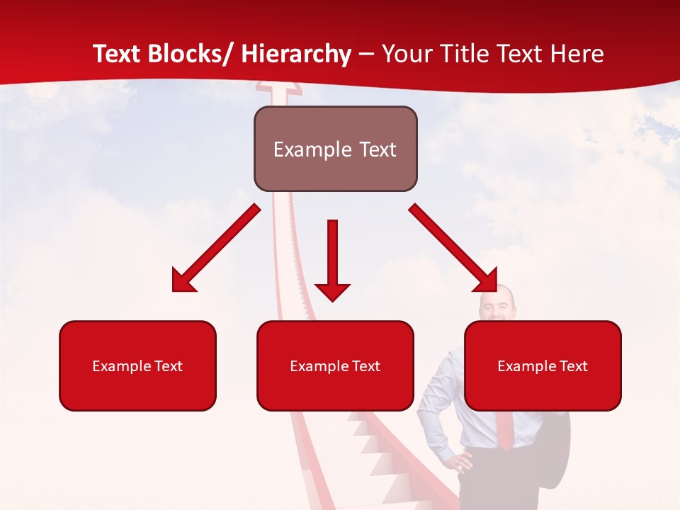 Standing Sky Leader PowerPoint Template