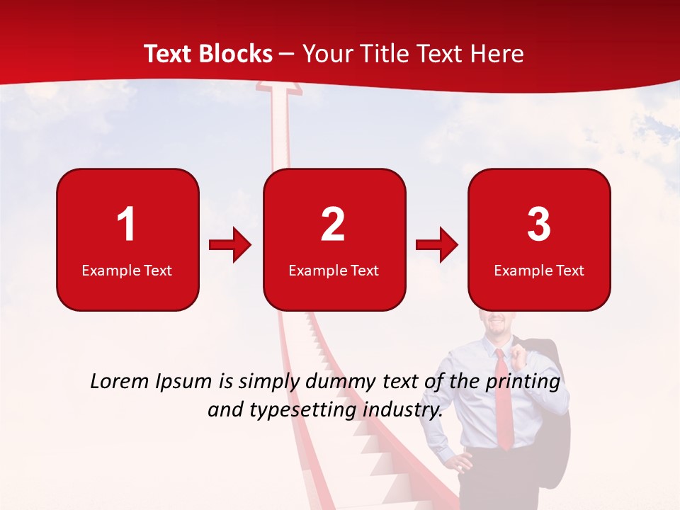 Standing Sky Leader PowerPoint Template