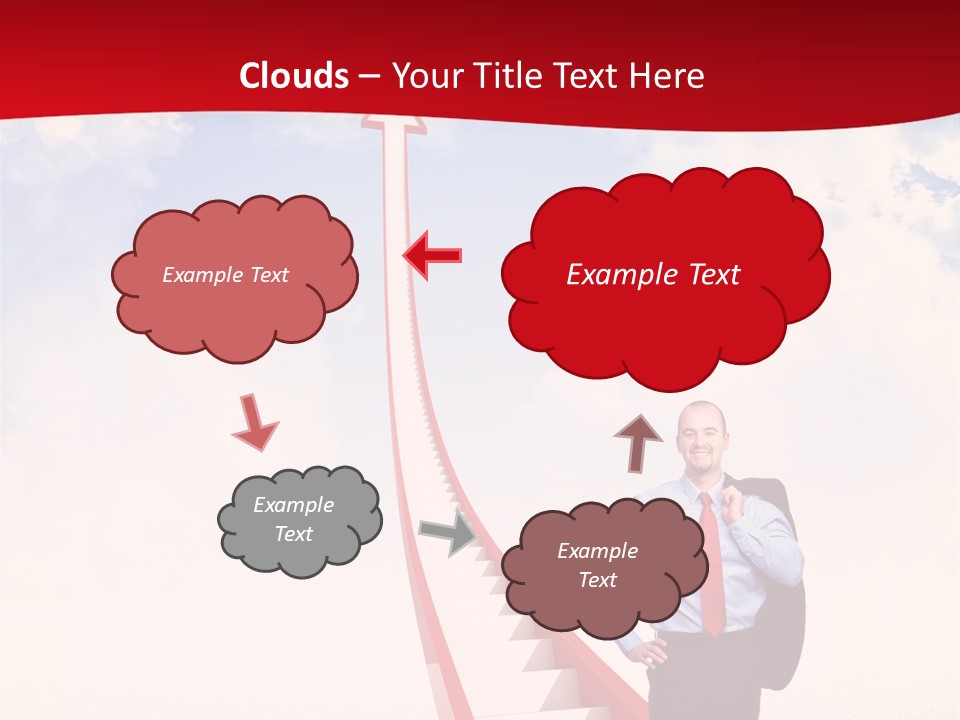 Standing Sky Leader PowerPoint Template