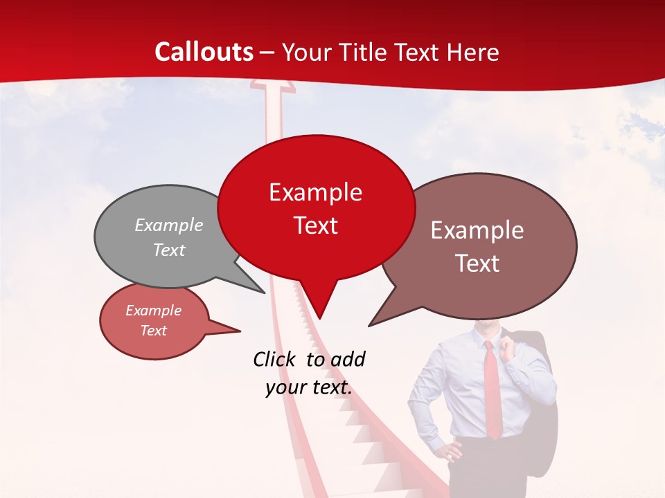 Standing Sky Leader PowerPoint Template